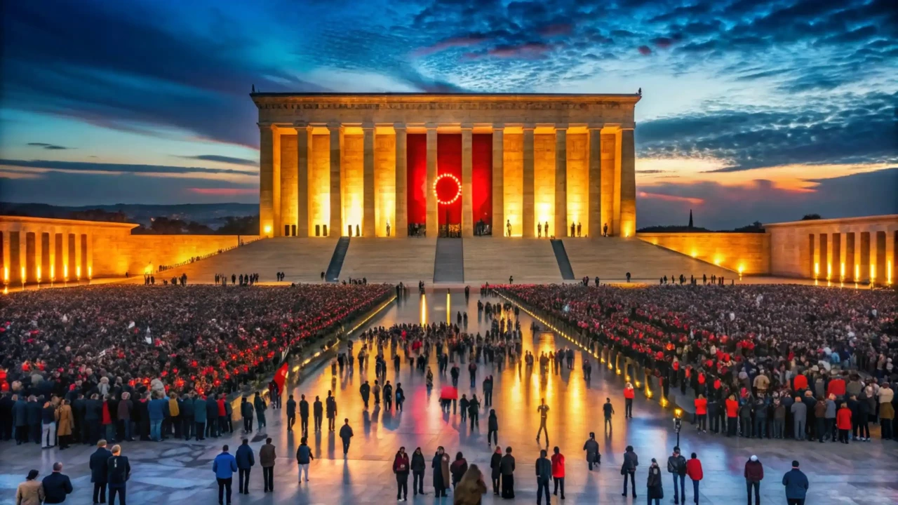 Anıtkabir'i 13 saatte 746 bin kişi ziyaret etti