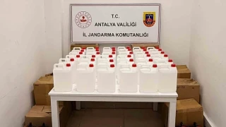 Antalya'da 550 litre kaçak etil alkol ele geçirildi