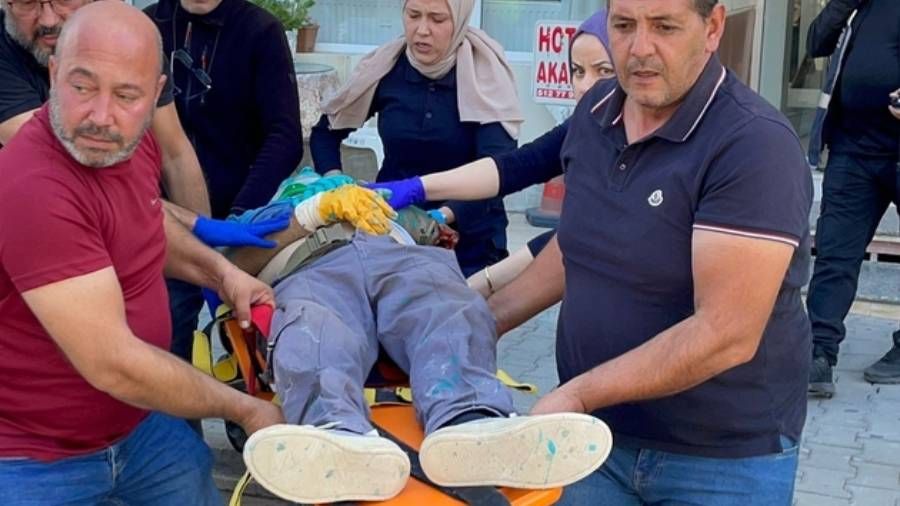 Ayd�n'da boya yaparken 5. kattan d��en i��i �ld�