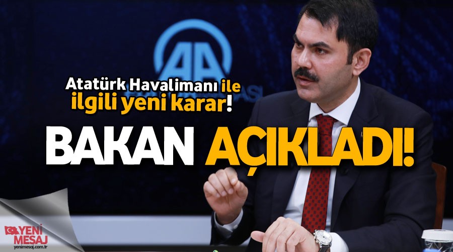 Bakan Kurum'dan önemli açıklamalar