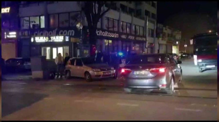 Başka bir araca çarparak durabildi