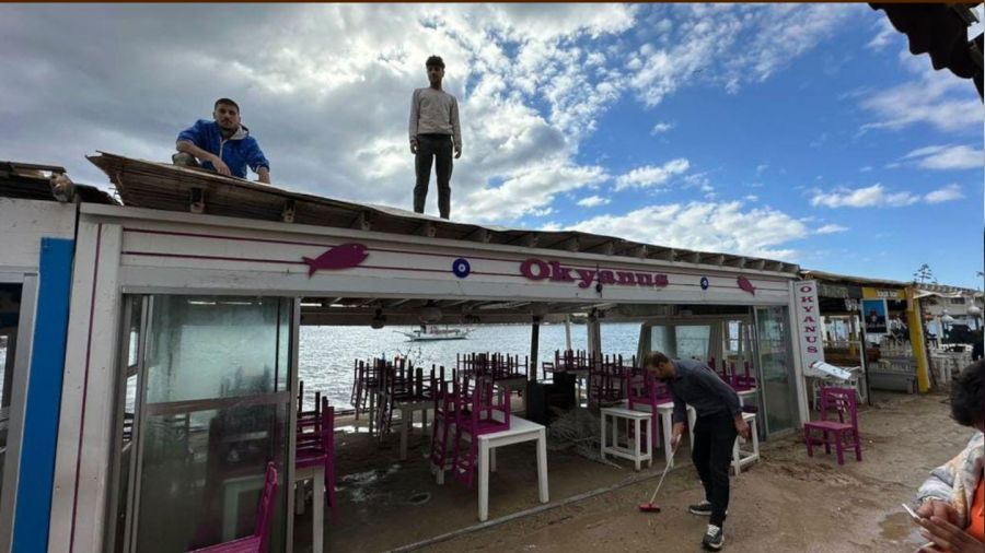 Bodrum'u frtna vurdu, atlar uurdu, camlar krd