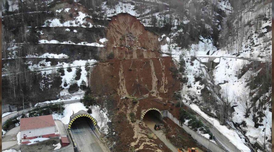 Bolu Da Tneli'nde almalar sryor