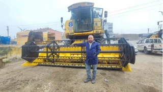 Bozk�r�n sar� devleri hasat i�in bak�ma al�nd�