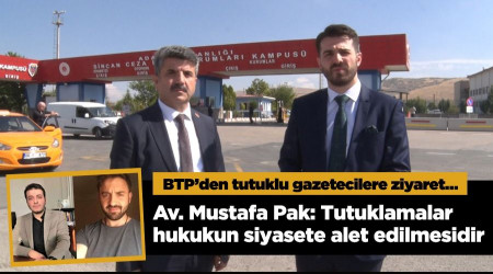 BTP’den tutuklu gazeteciler, Batuhan Çolak ve Süha Çardaklı’ya ziyaret…