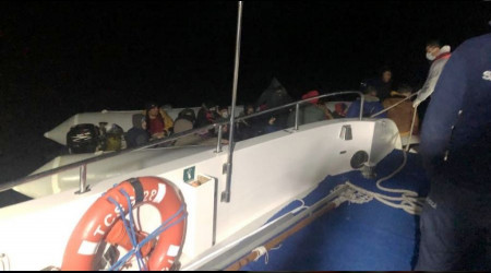 Çanakkale'de 35 düzensiz göçmen yakalandı