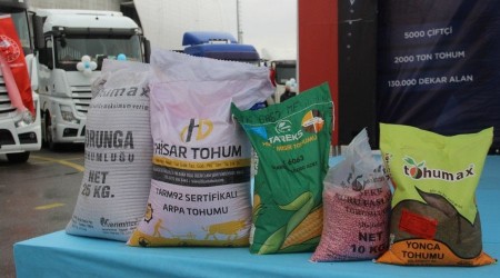 Çiftçiye 2 bin ton tohum dağıtıldı