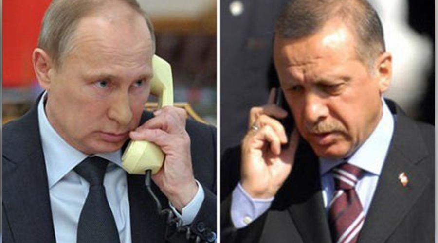 Cumhurba�kan� Erdo�an Putin ile g�r��t�