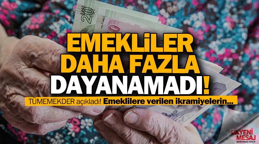Emekliler ikramiye zammı istedi