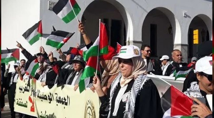 Fas'ta 'srail'le normalleme' protesto edildi