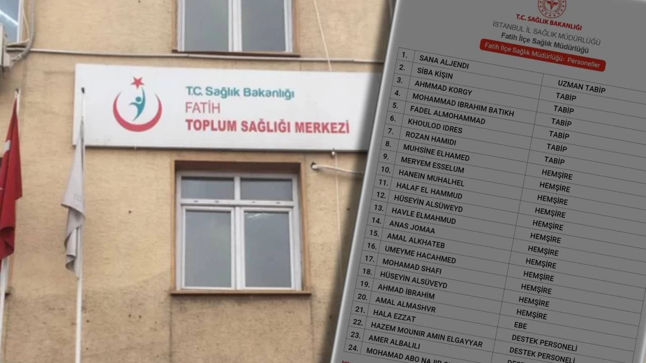 Fatih İlçe Sağlık Müdürlüğünden "yabancı uyruklu çalışan listesi" açıklaması: Yabancılara hizmet veriyorlar