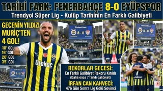 Fenerbahçe’den tarihi fark: 8-0