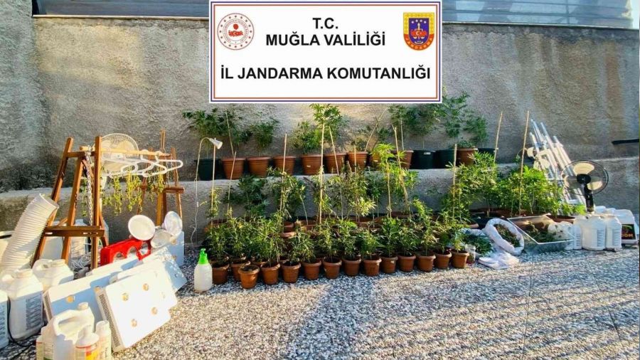 Fethiye'de lüks villaya uyuşturucu baskını