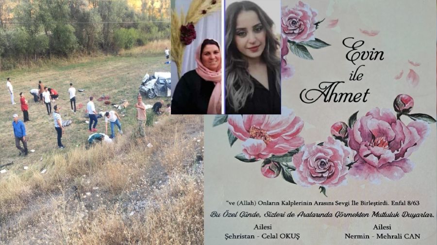 Gümüşhane'deki kazada gelin ve annesi kurtarılamadı