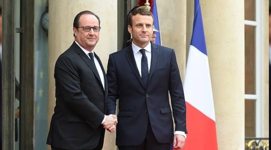 Hollande, halefi Macron'u ihanetle suçladı