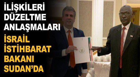 İsrail İstihbarat Bakanı Sudan'da