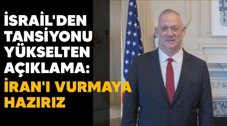 srail'den tansiyonu ykselten aklama: ran' vurmaya hazrz