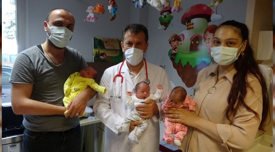 İşsiz babaya üçüz bebek sürprizi