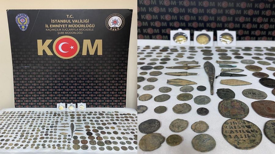 İstanbul'da 448 tarihi eser ele geçirildi