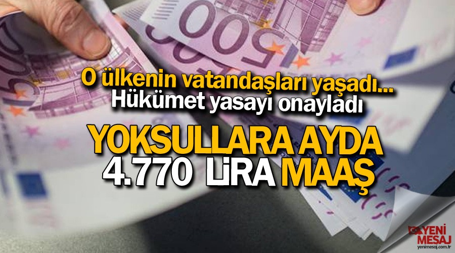 talya'dan yoksullara ayda 780 euro maa