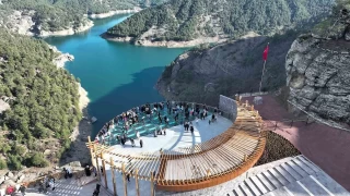 Kahramanmaraş'ta Ali Kayası Cam Teras'a ziyaretçi akını