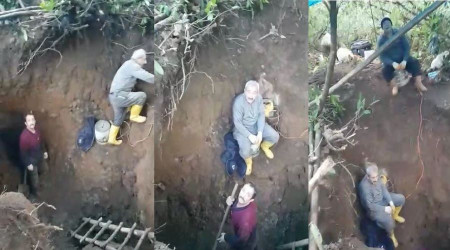Kazdıkları kuyuda jandarmaya yakalandılar