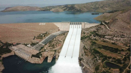 Keban Barajında su seviyesi, geçen yıla göre daha yüksek