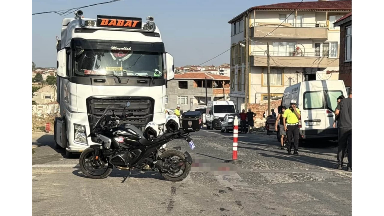 K�rklareli'nde yaya ge�idinde t�r�n bir kad�na �arpt�