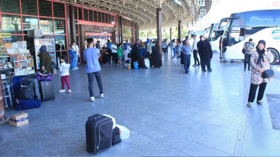 Konya otogarnda sakinlik hakim