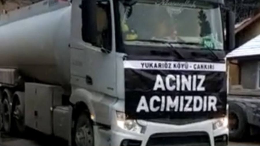 Ky halkndan 25 bin litre mazot yardm