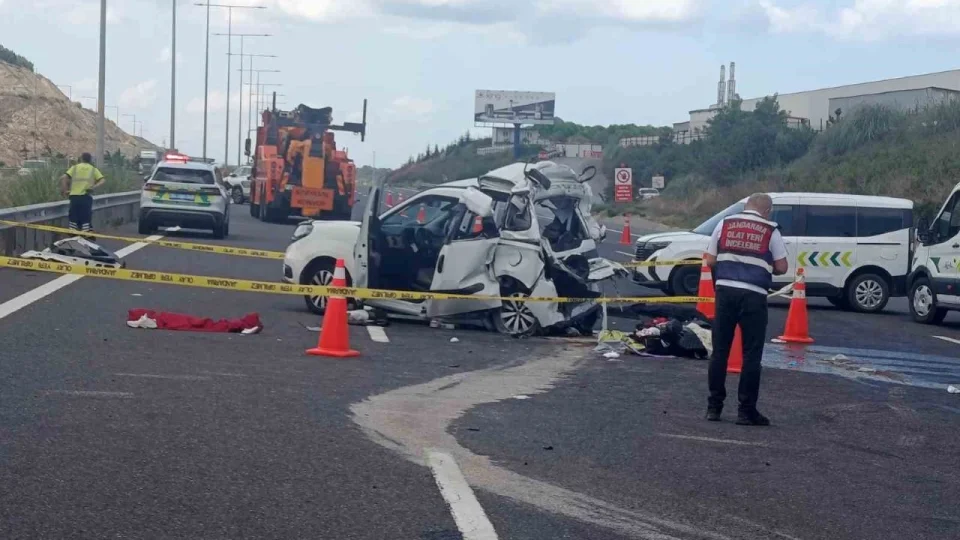 Kuzey Marmara Otoyolu'nda feci kaza