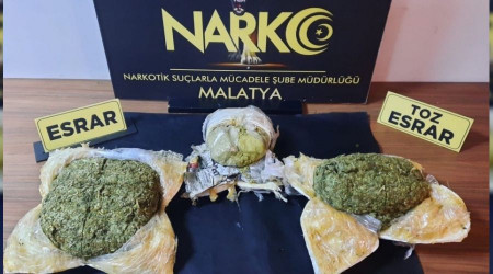 Malatya'da uyuşturucu sevkiyatı polise takıldı