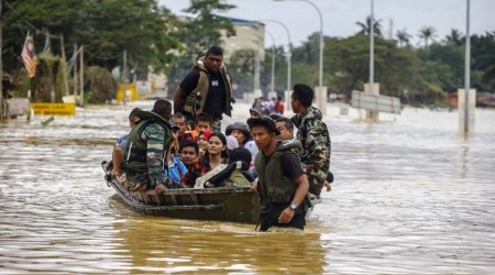 Malezya'daki selde 20 bin kişi tahliye edildi