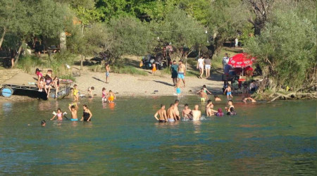 Manavgat Irmağı'nda tehlikeli serinlik