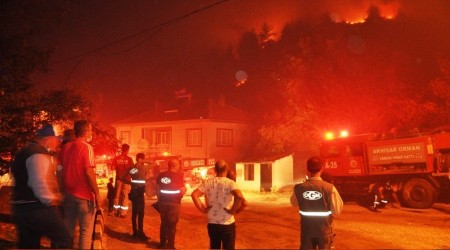 Manisa'da orman yangını