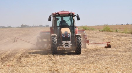 Mardin'de ikinci ürün olan mısır ekimine başlandı
