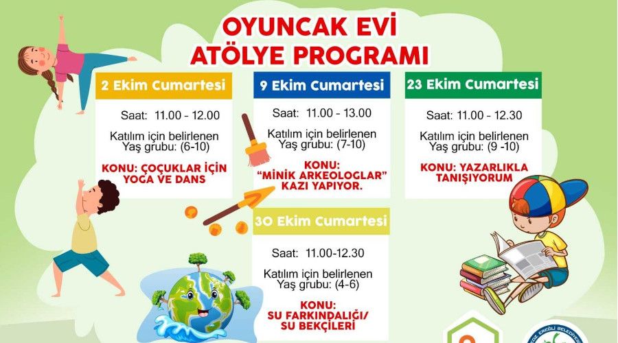 Minik arkeologlar kazı sahasında