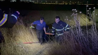 Muratlı'da otomobil tarlaya uçtu: 1 ölü, 2 yaralı