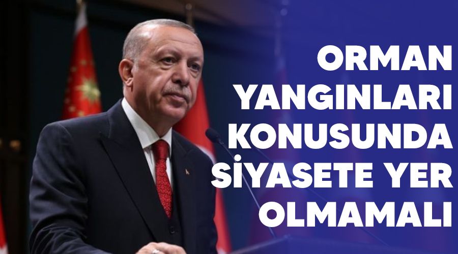 Orman yangınları konusunda siyasete yer olmamalı