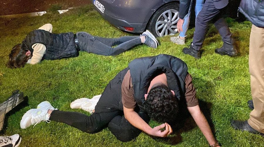 Polisin önünde drift yaptıktan sonra olanlar oldu