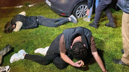 Polisin önünde drift yaptıktan sonra olanlar oldu
