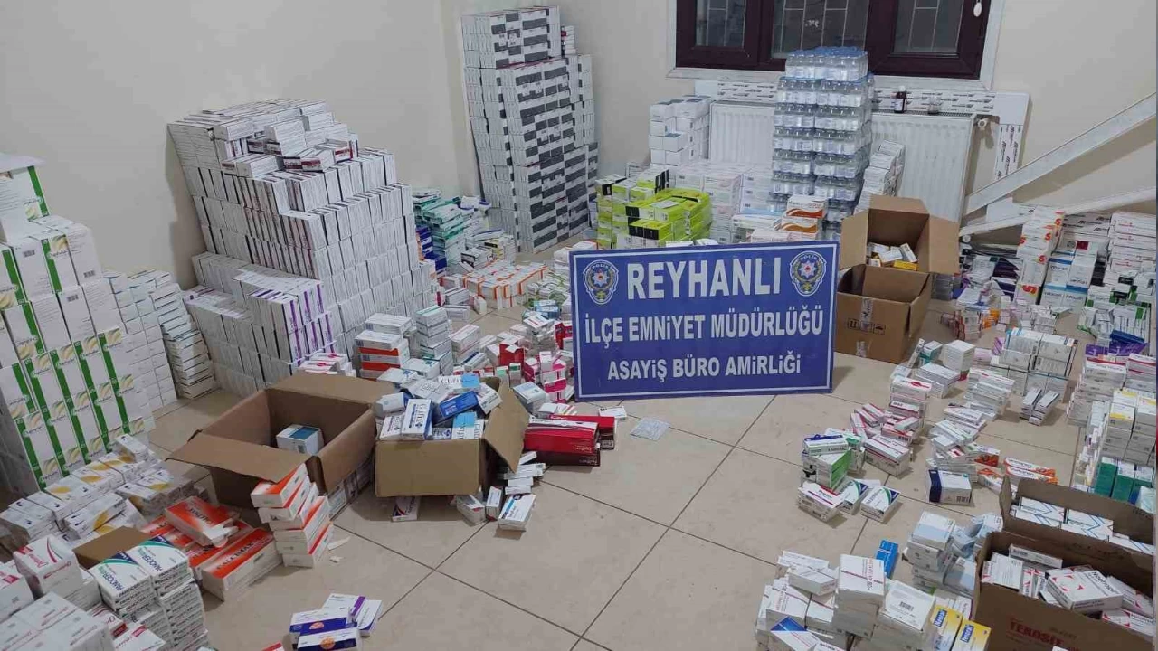 Reyhanlı'da 10 bin kutu sahte ilaç serum ve merhem ele geçirildi