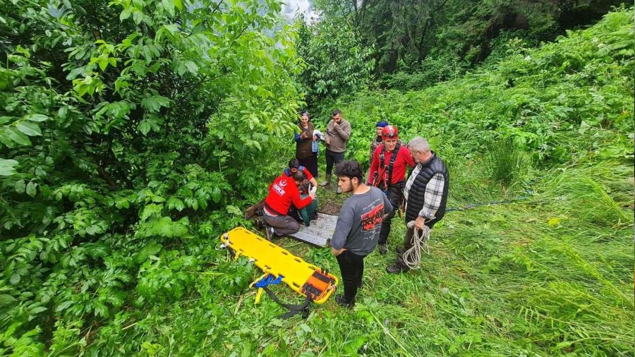 Rize'de teleferik kazası: 1 ölü 1 yaralı