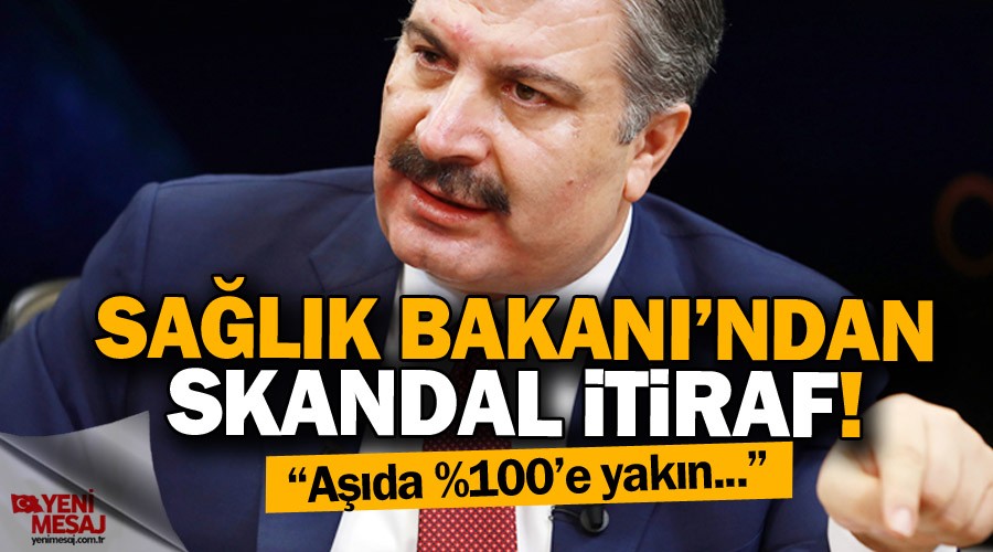 Sa�l�k Bakan�'ndan skandal itiraf!