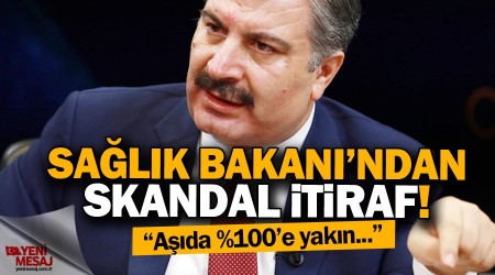 Salk Bakan'ndan skandal itiraf!