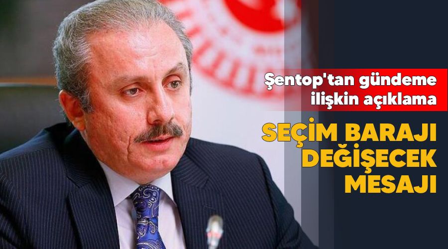 Se�im baraj� de�i�ecek mesaj�