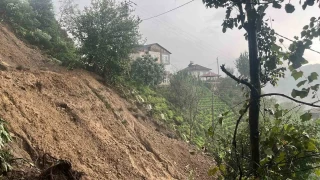 Şiddetli yağış sonrası heyelan