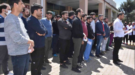 Siverek'te doktora şiddet protesto edildi