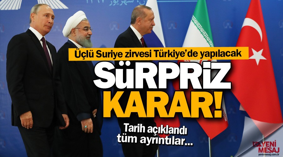 Suriye i�in ��l� zirve T�rkiye�de