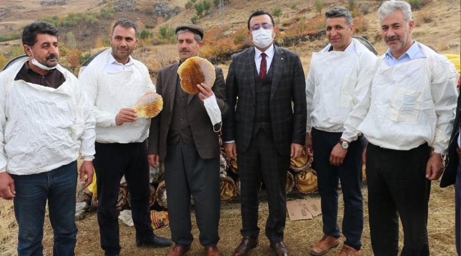 Ter�rden temizlendi, organik bal merkezi oldu